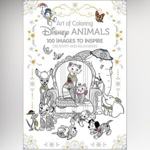 Disney Art of Coloring Animals Coloring Book Hard cover Coloring Book